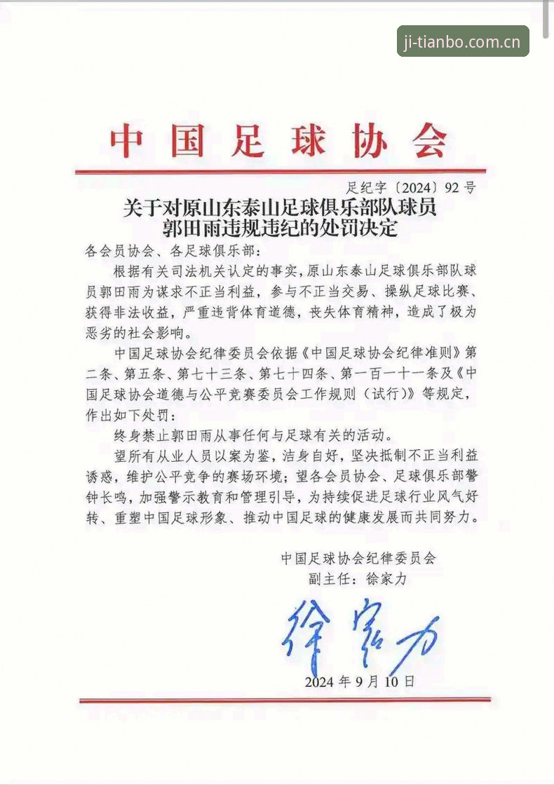天博体育APP更新常见问题 中国足协第三批禁足名单最新动态:17人终身禁赛,48人面临5年及以下处罚